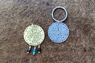 Stamped Mandala Jewelry Pendant